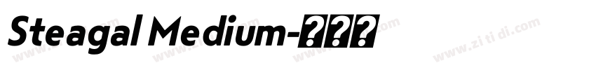 Steagal Medium字体转换